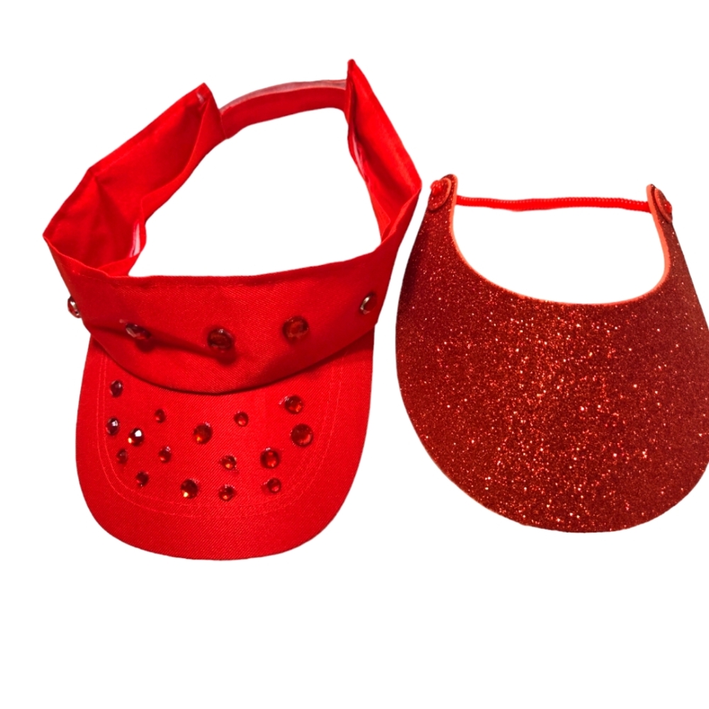 ``RH25741 2 Vintage Red Visors